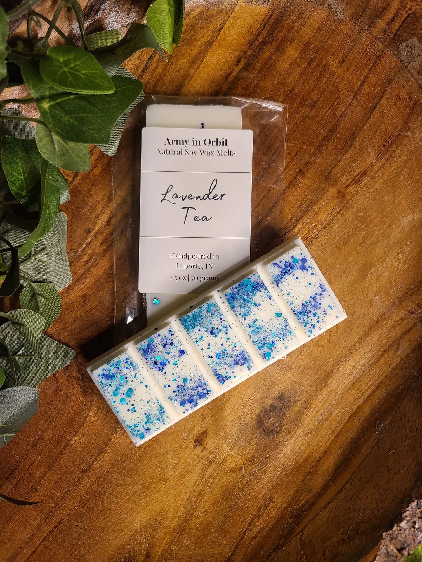 lavender tea wax snap bar